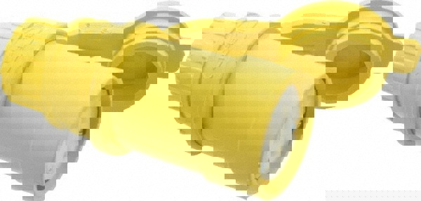 Straight Blade Connector: Commercial, 5-15R, 125VAC, Yellow